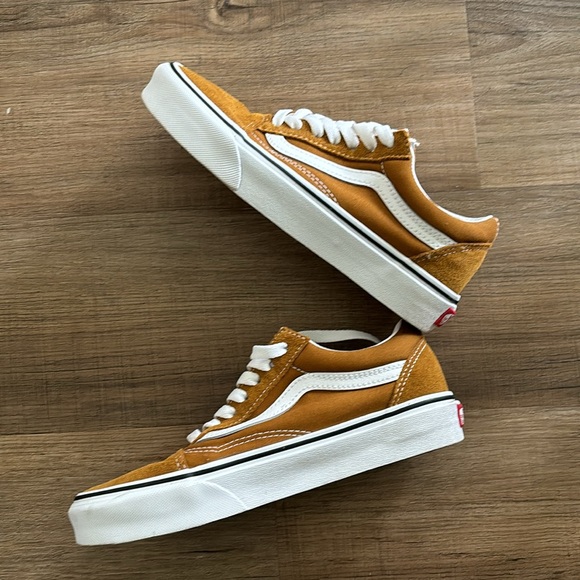 Vans Old Skool Suede Tan Size 4.0 Men / 5.5 Women - Picture 3 of 7